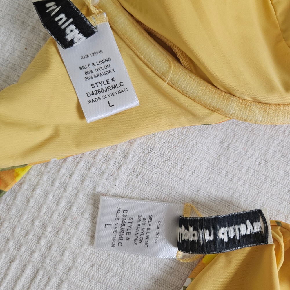 Dippin Daisys Postiano Bikini Set Sz L Seashore Bottom Verona Underwire Top - Picture 7 of 12